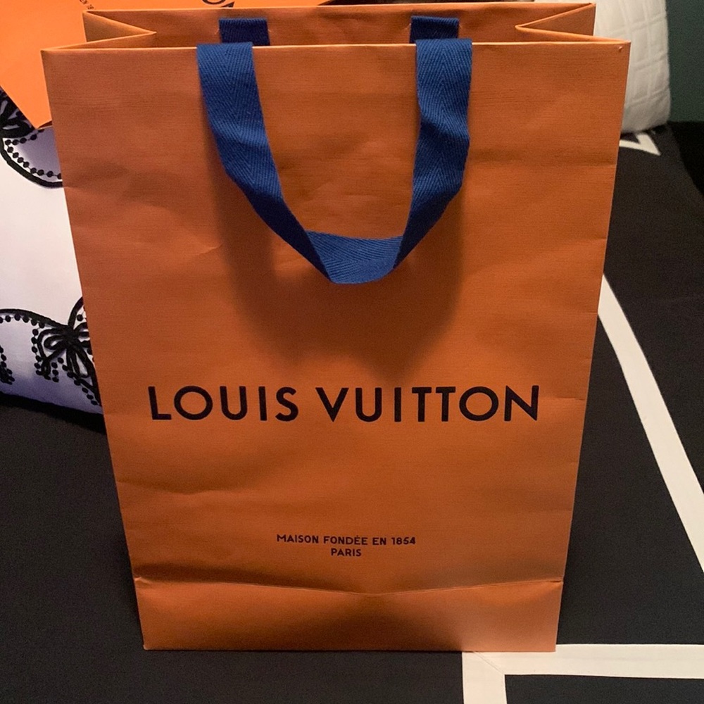 Tall Louis Vuitton shopping bag